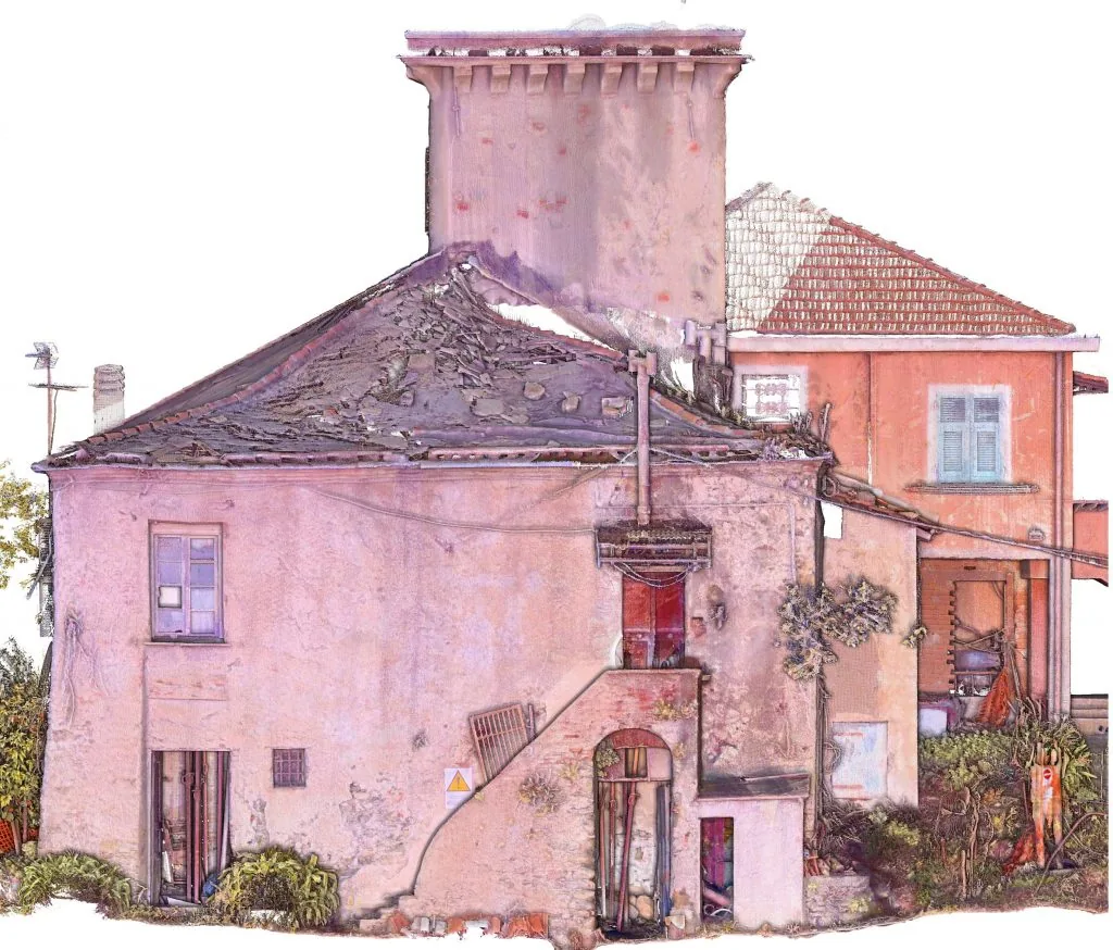 Restituzione della facciata di un edificio