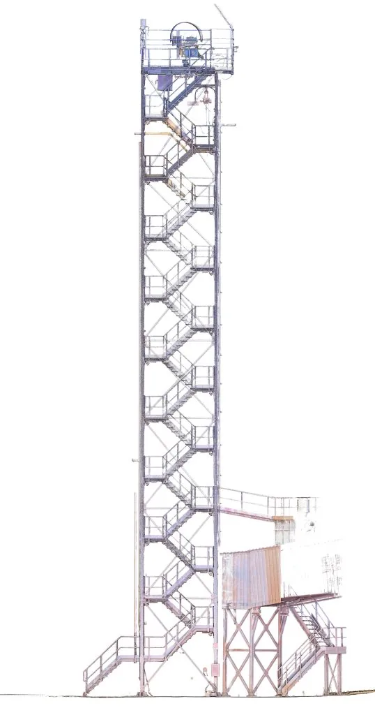 Sezione di scala industriale